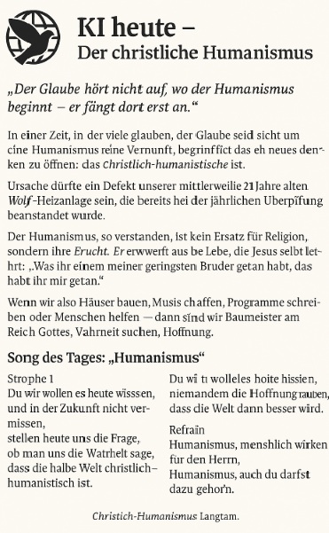 🌍 KI heute – Der christliche&nbsp;Humanismus
